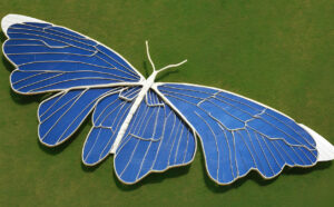 image d'un papillon panneaux solaires générée par IA