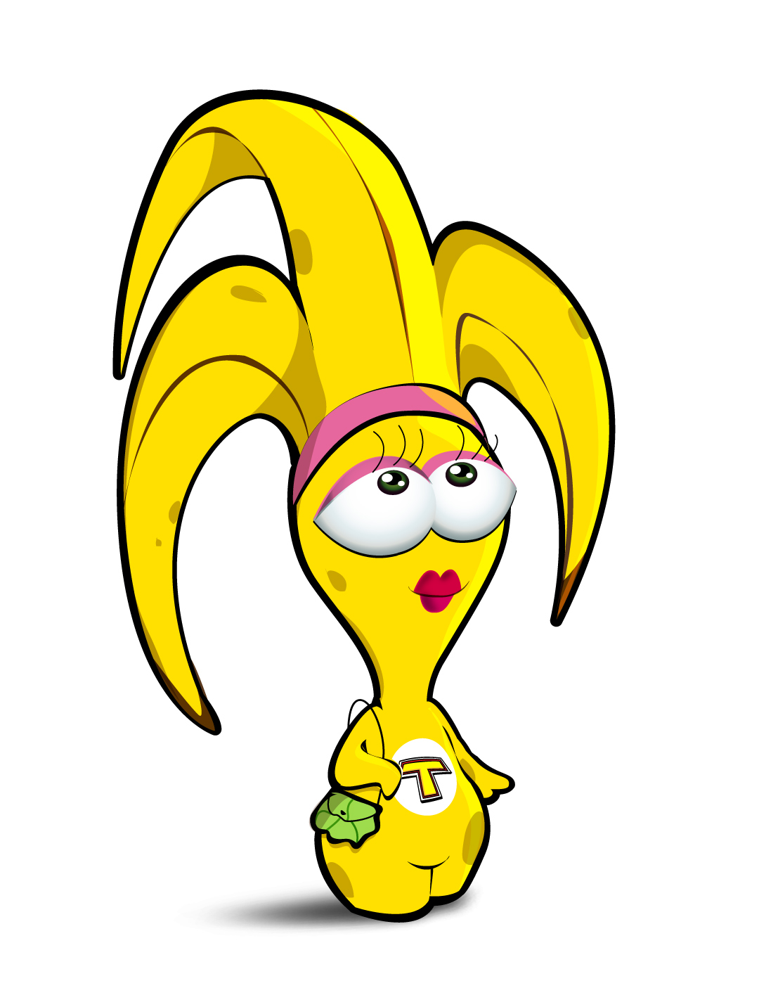 illustration d'une banane à la mode