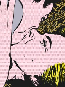illustration d'un baiser forcé dans le film Goldfinger
