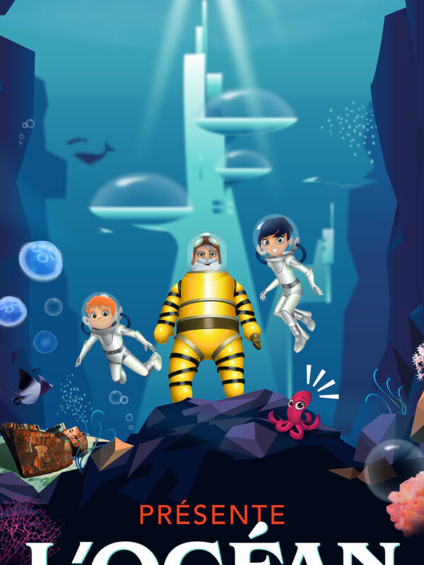 Illustration d'une aventure dans le fond des océans